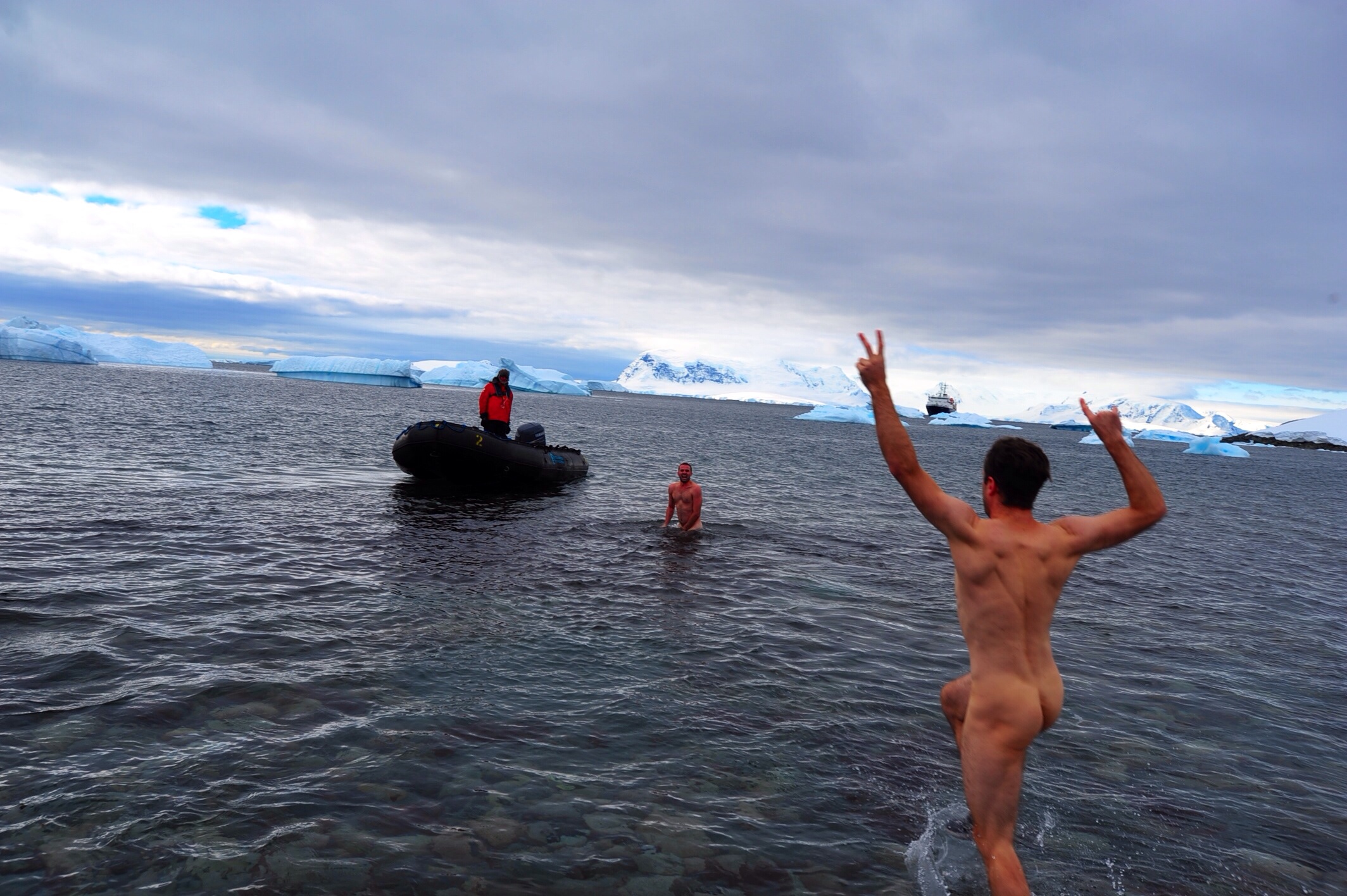 Skinny Dipping In Antarctica (NSFW)
